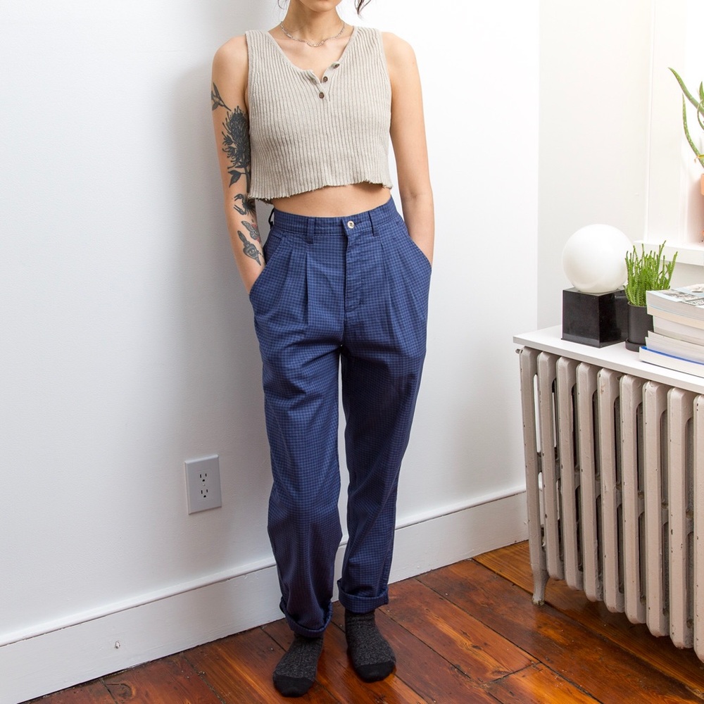 Vintage Pleated Trousers